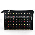 Black fabric promotional packaging bag with colorful spots